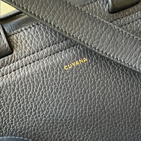 Cuyana Dark Blue Leather Backpack 13.3in - Picture 4 of 7